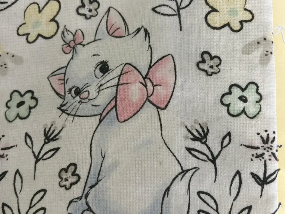 Disney The Aristocats Marie 2 Kitchen Towels 100% Cotton Pastel Colors Bonjour